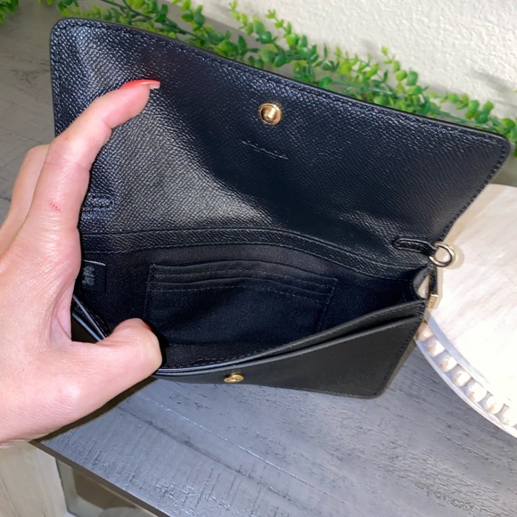 Coach Textured Black Clutch/Wristlet